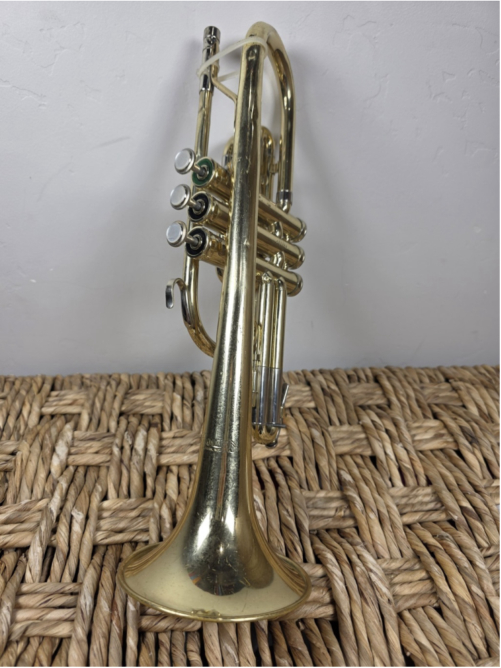 Vintage Holton Collegiate Cornet Brass Elkhorn WI USA Serial 492110 Untested